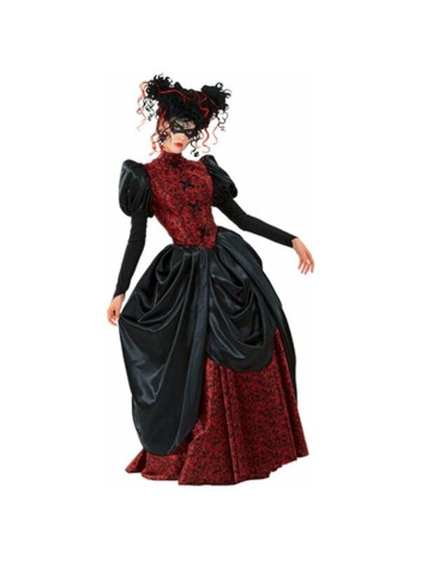 Adult Masquerade Vampire Dress Costume-COSTUMEISH