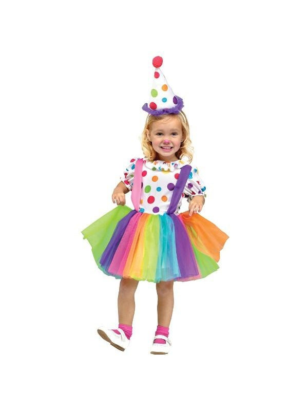 Childs Cute Little Clown Dress-COSTUMEISH