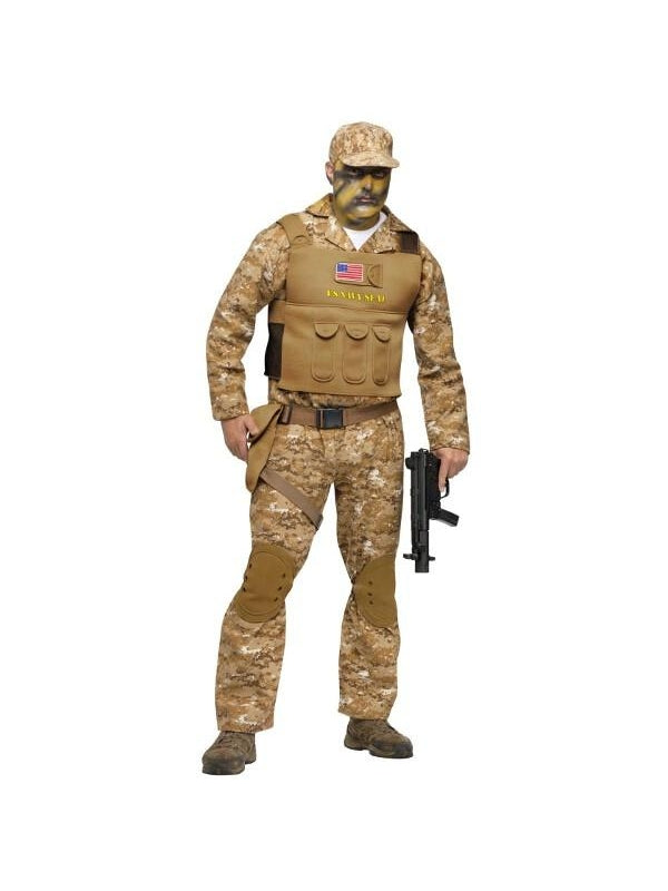 Adult Navy Seal Team 6 Costume Standard-COSTUMEISH