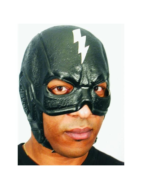 Black Thunderbolt Superhero Headpiece-COSTUMEISH