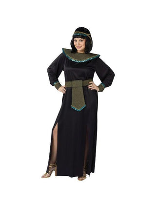 Adult Plus Size Midnight Cleopatra Costume-COSTUMEISH