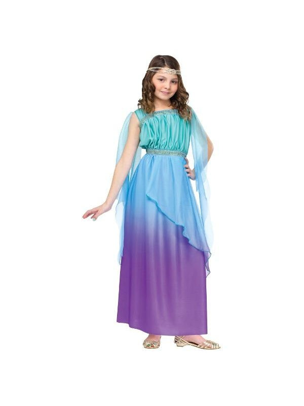 Child Blue & Purple Goddess Costume-COSTUMEISH
