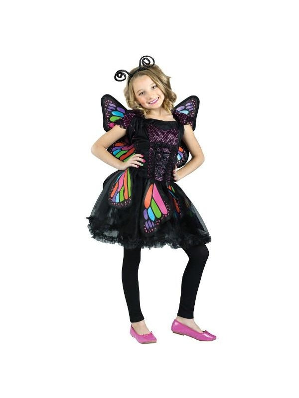 Child Rainbow Butterfly Costume-COSTUMEISH