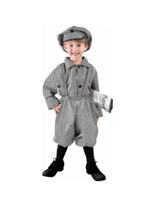 Toddler News Boy Costume-COSTUMEISH