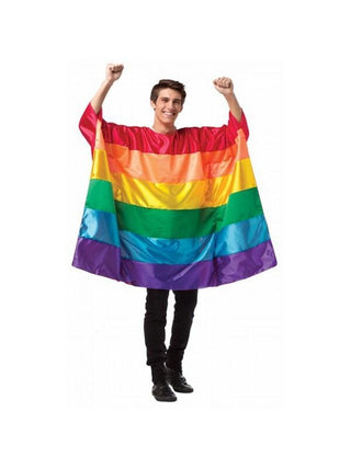 Adult Rainbow Flag Tunic Costume-COSTUMEISH