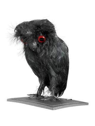 Small Black Owl Halloween Prop-COSTUMEISH