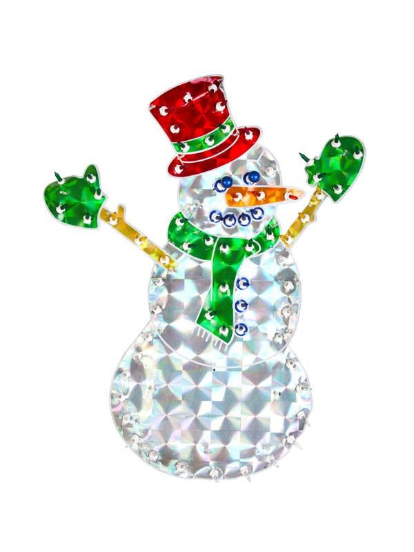 20" Light Up Christmas Snowman Yard Decoration-COSTUMEISH