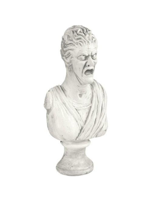 Scary Female Bust Haunted House Statue Prop-COSTUMEISH