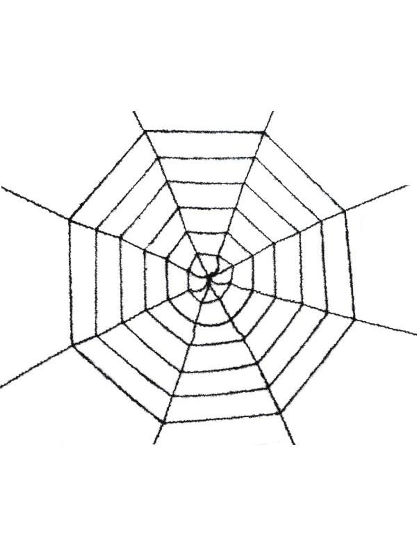 Black Tinsel Spider Web-COSTUMEISH