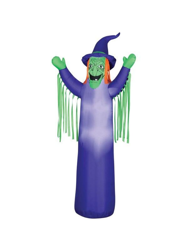 Airblown Inflatable Witch With Light Up Eyes-COSTUMEISH