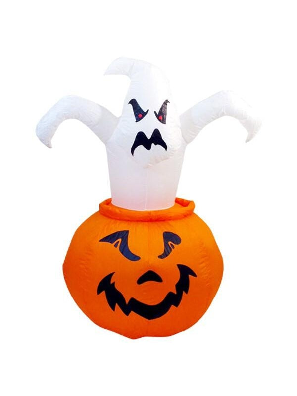 Airblown Pumpkin with Pop Out Ghost-COSTUMEISH